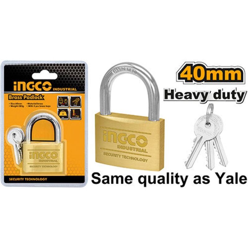Ingco – Brass Padlock Heavy Duty DBPL0402