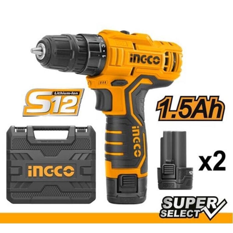 Ingco – Cordless Drill Li-ion CDLI12325-8