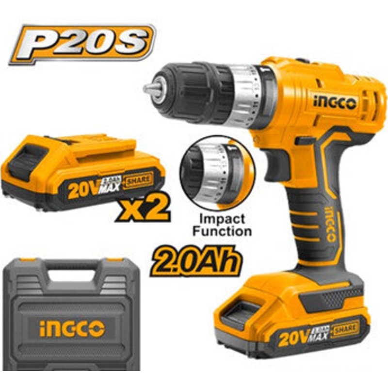 Ingco – Impact Drill Li-ion CIDLI20012-8