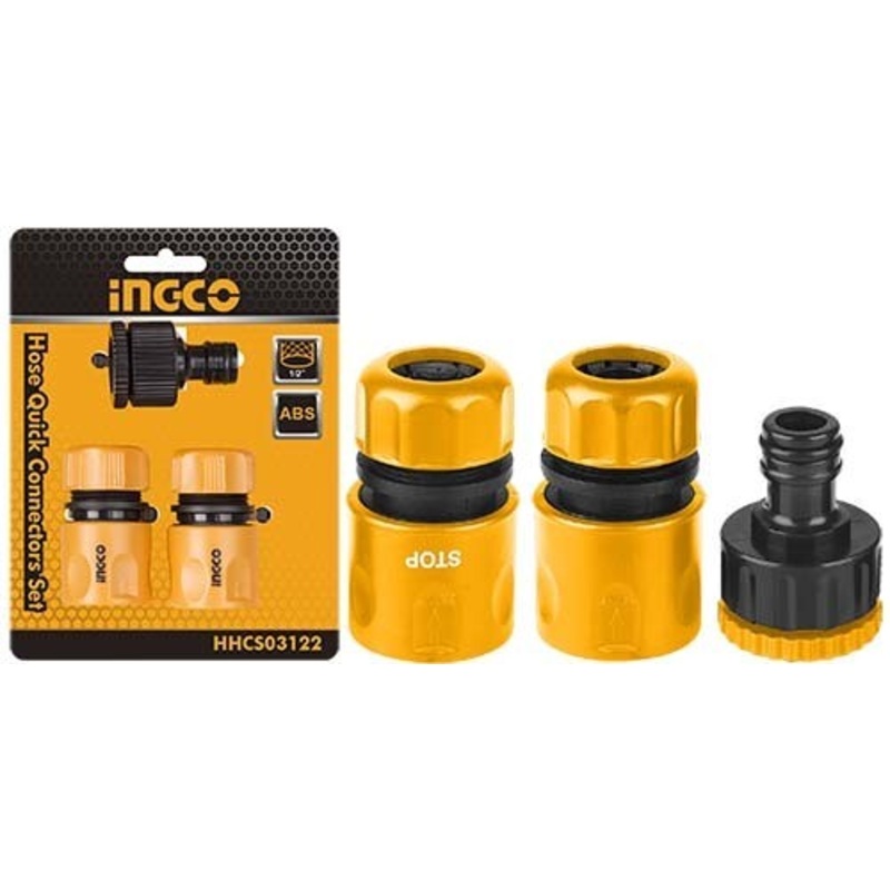 Ingco – 3pcs Hose Quick Connectors Set