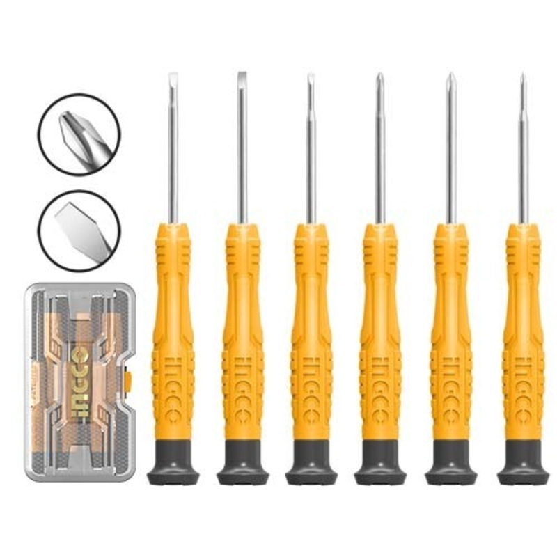 Ingco – 6Pcs Precision Screwdriver Set
