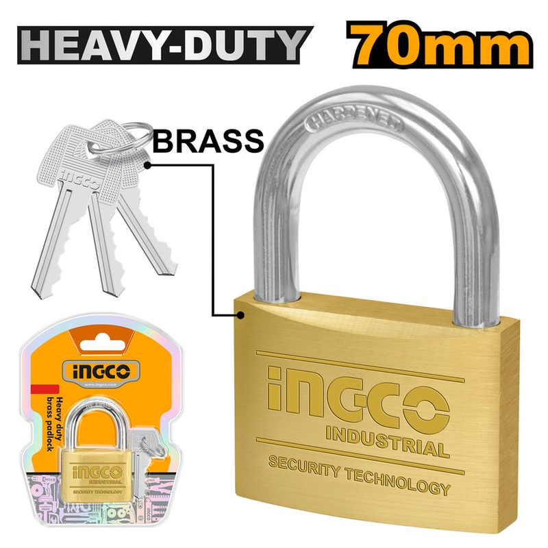 Ingco – Brass Padlock Heavy Duty