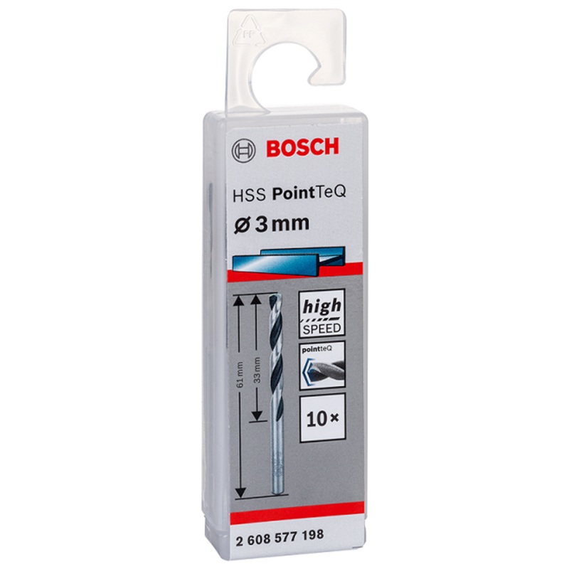 Bosch – Metal Bit Pointeq 3.0MM (10)