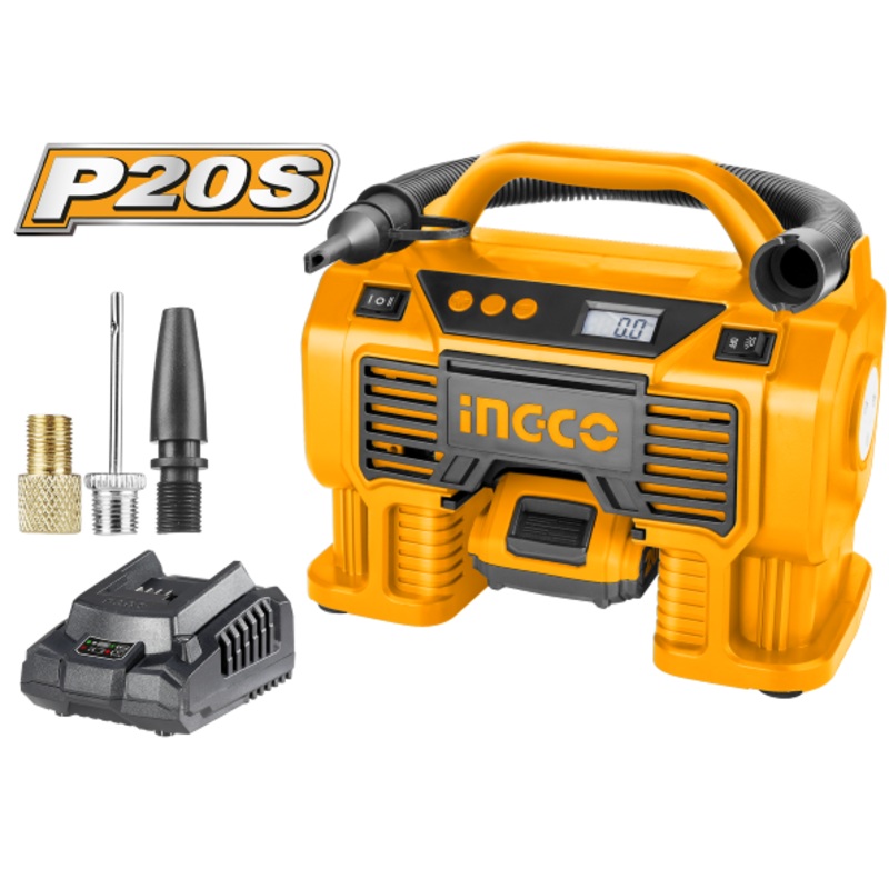Ingco – Auto Air Compressor Lithium-Ion CACLI2002-BC – IBF