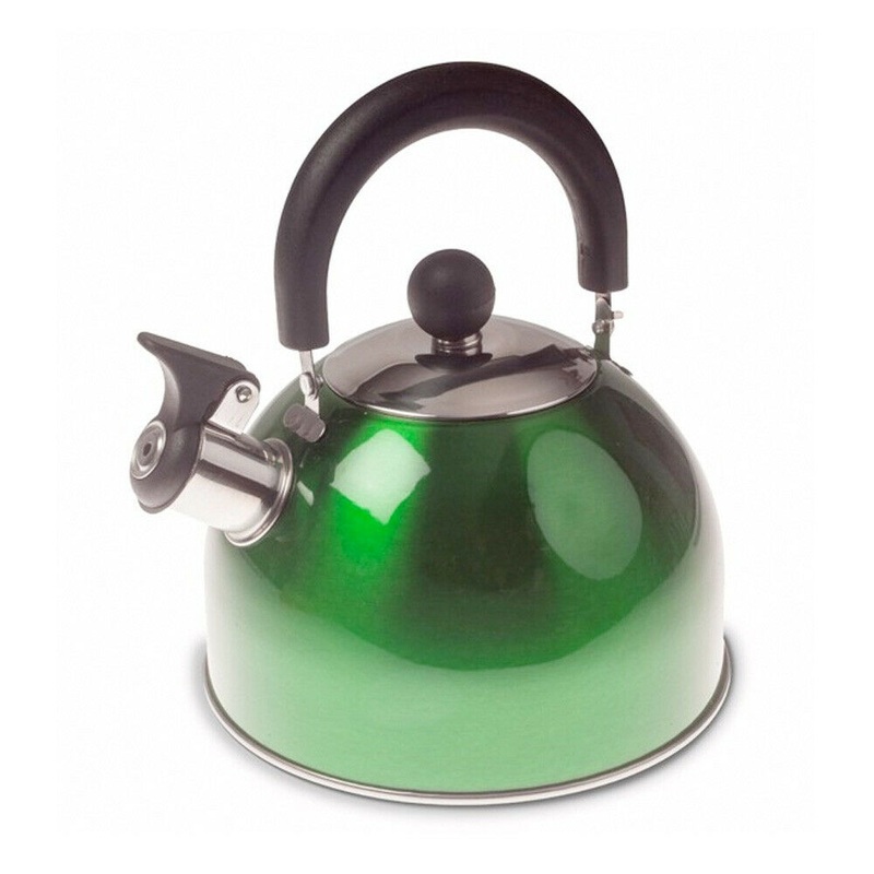 Kampa – Brew 2L Whistling Kettle Green Color