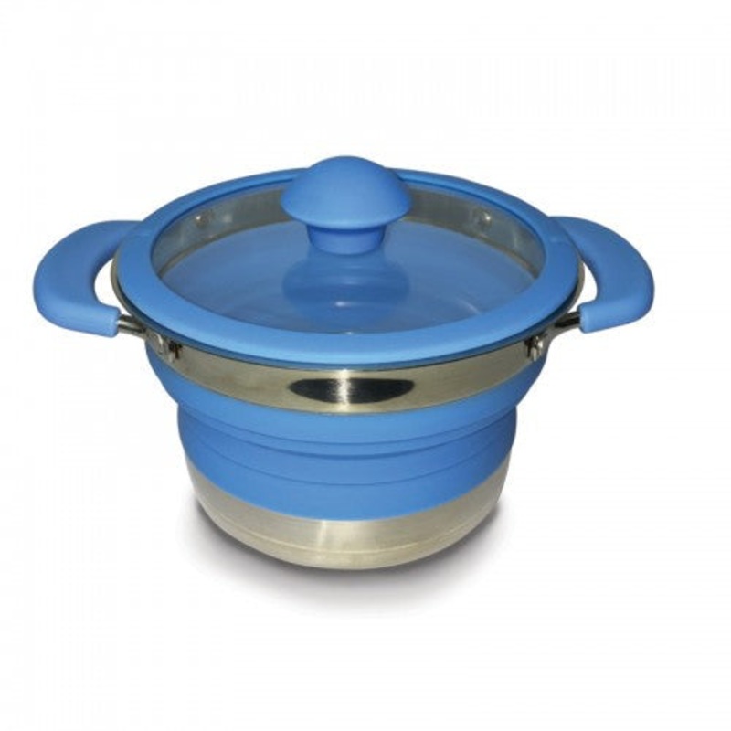 Kampa – Foldable Sauce Pan 1 Litre Blue