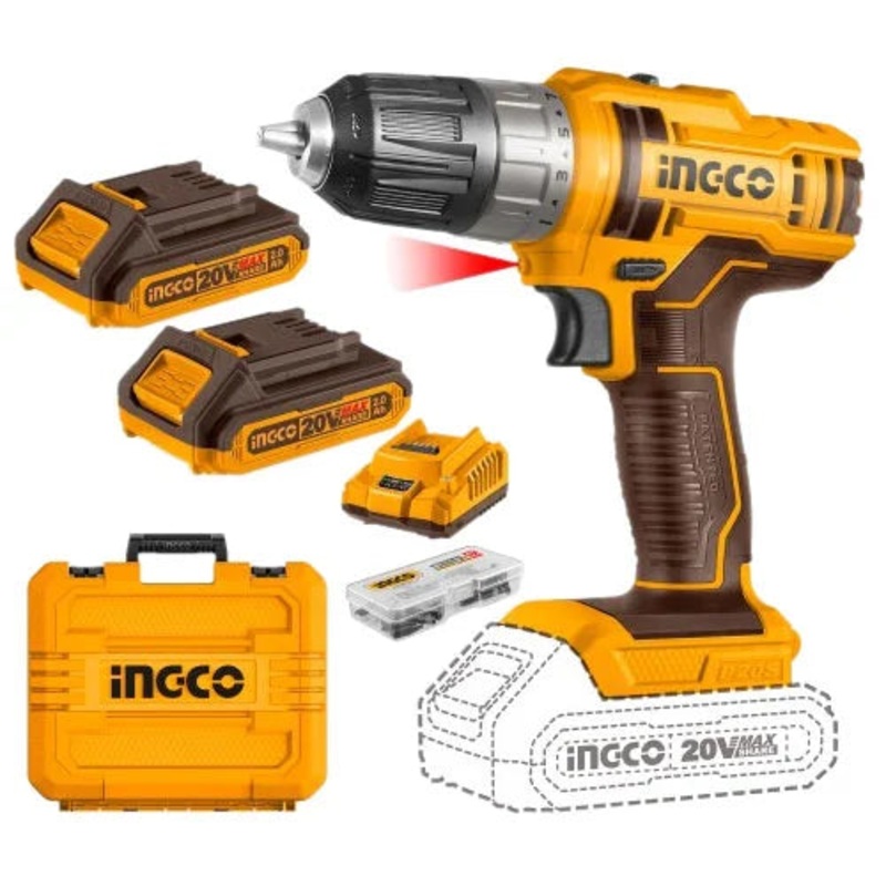 Ingco Lithium-Ion cordless drill