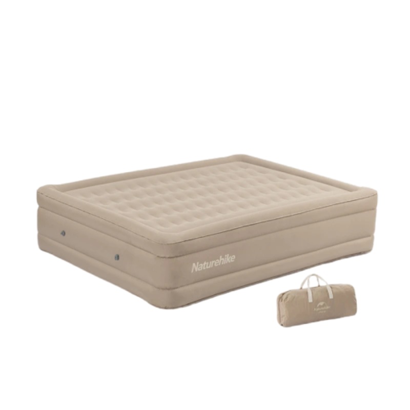 Naturehike TPU 28cm heightening air mattress 145x195x28 hight 28cm – Light Brown – (B-STOCK)