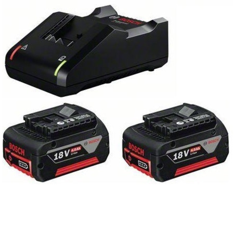 Bosch GBA Set 18V x 4AH Battery (2 Pcs)+ Charger