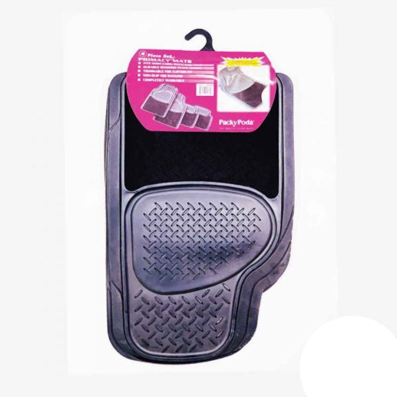 Pack Poda Primacy Car Mat-Set Of 4 Black