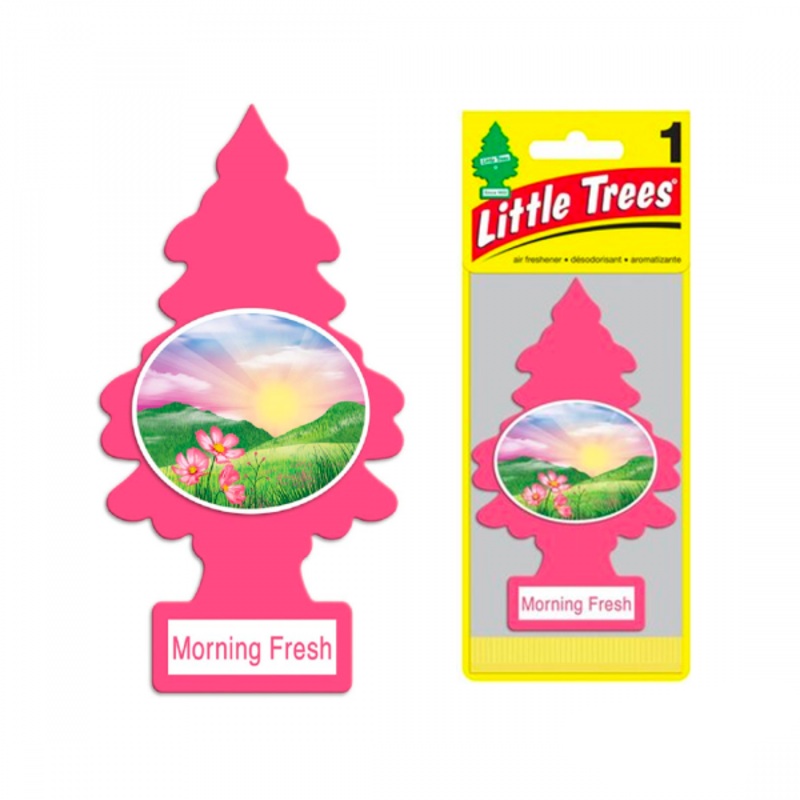 Little Tree Car Perfumoe Fuchsia,Morning Fresh Fragrance Air Fresheners – Imported From Usa