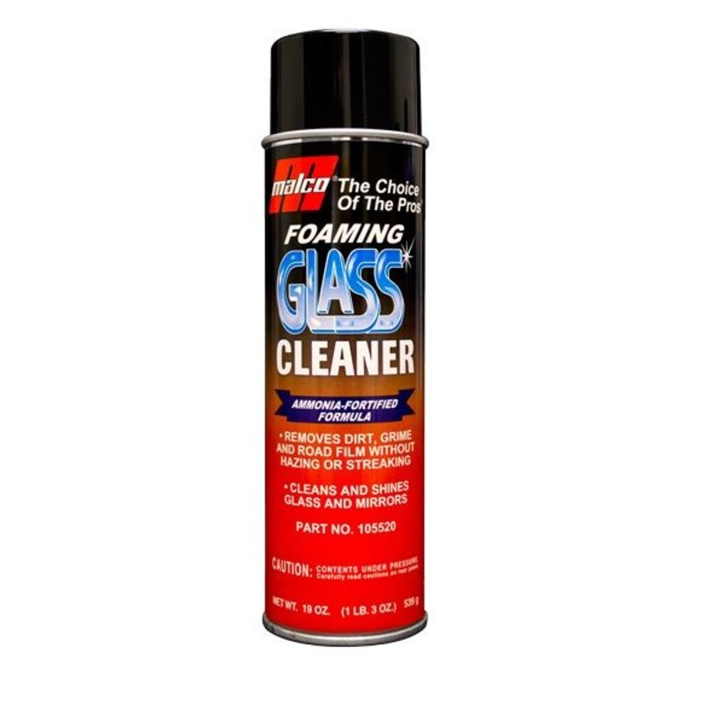Malco Foaming Glass Cleaner – Aerosol 19Oz