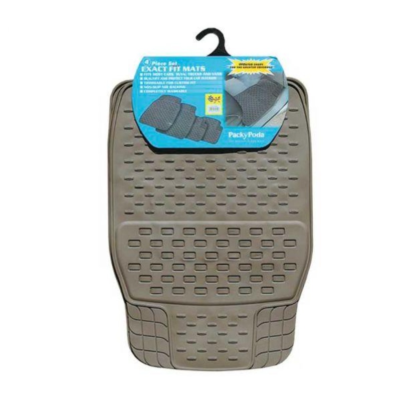 Packy Poda Exact Fit Car Mat-Set Of 4 Beige