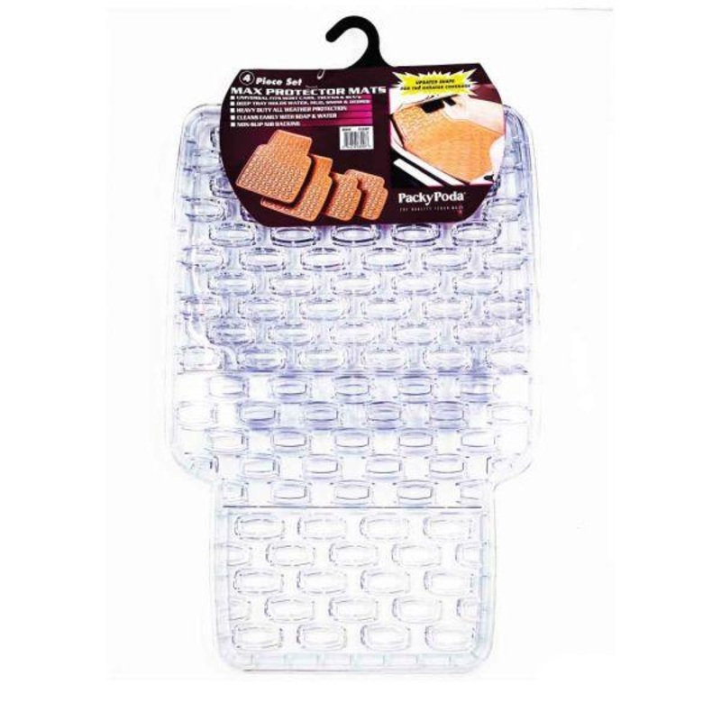 Packy poda Max Protector Car Mat-Set Of 4 Transparent