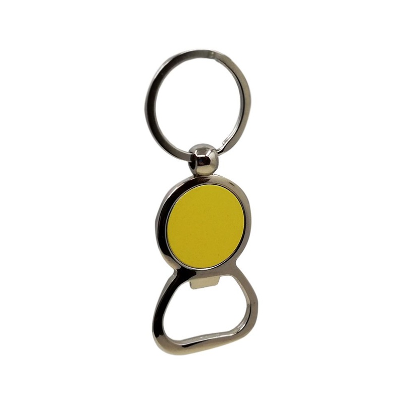 Vroom Car Keychain Metal Opener-Yellow