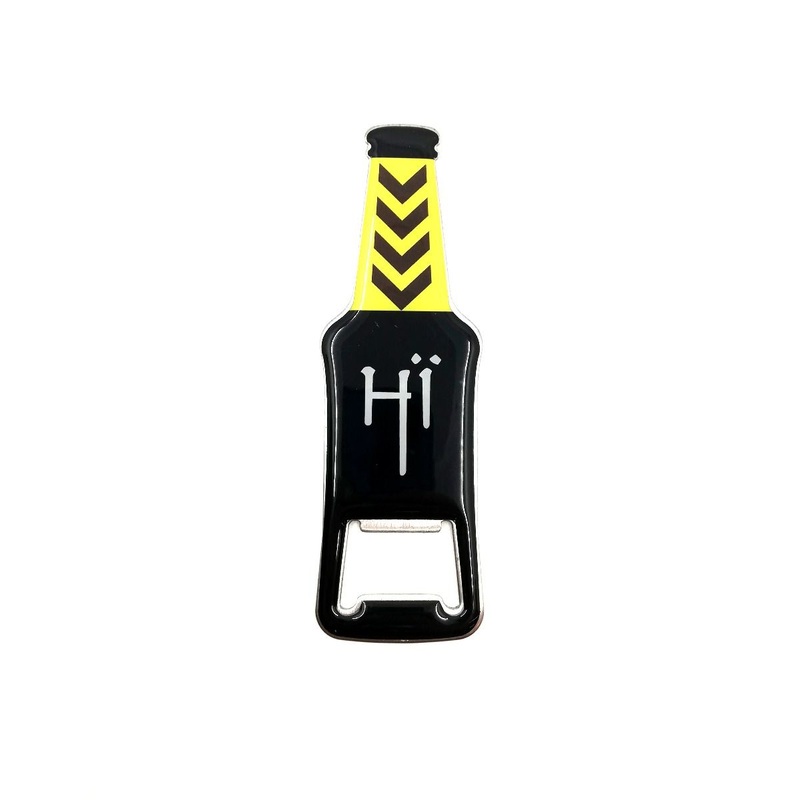 Vroom Car Keychain With Metal Opener- Black