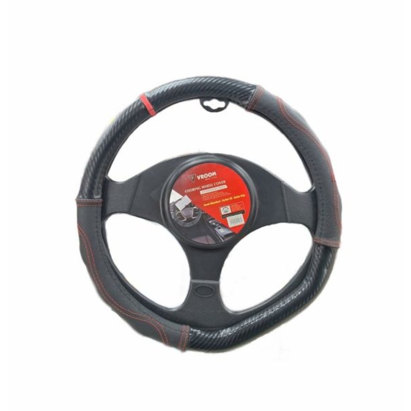 Vroom D Type Steering Wheel Cover Black