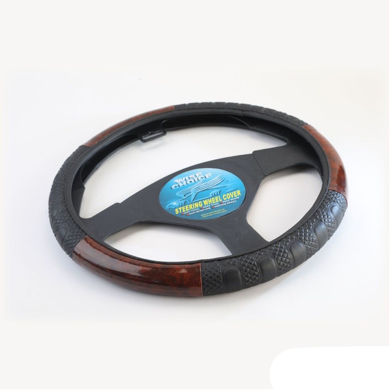 Vroom Steering Wheel Cover MAHOGANY/ Black