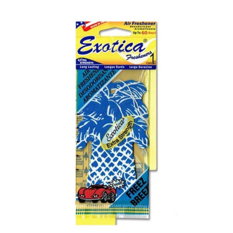 Exotica Palm Tree Hanging Air Freshener Freez Breeze 18G