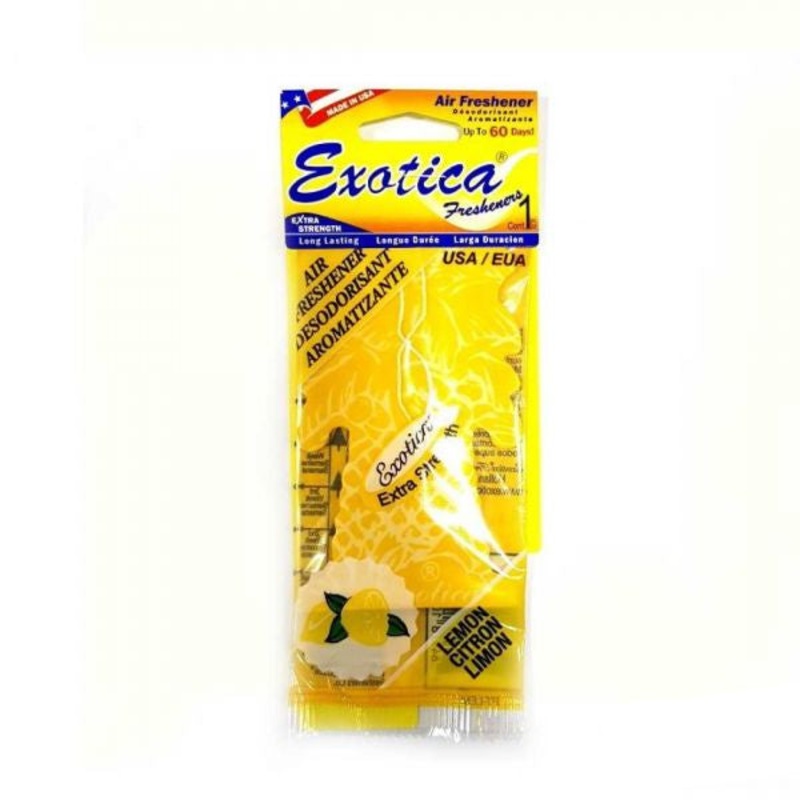 Exotica Palm Tree Hanging Air Freshener Lemon 18G