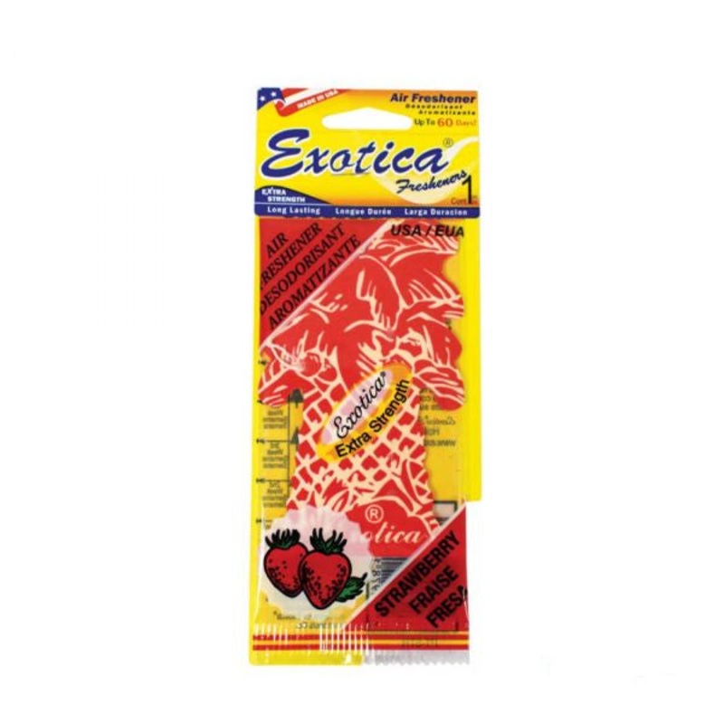 Exotica Palm Tree Hanging Air Freshener Strawberry 18G
