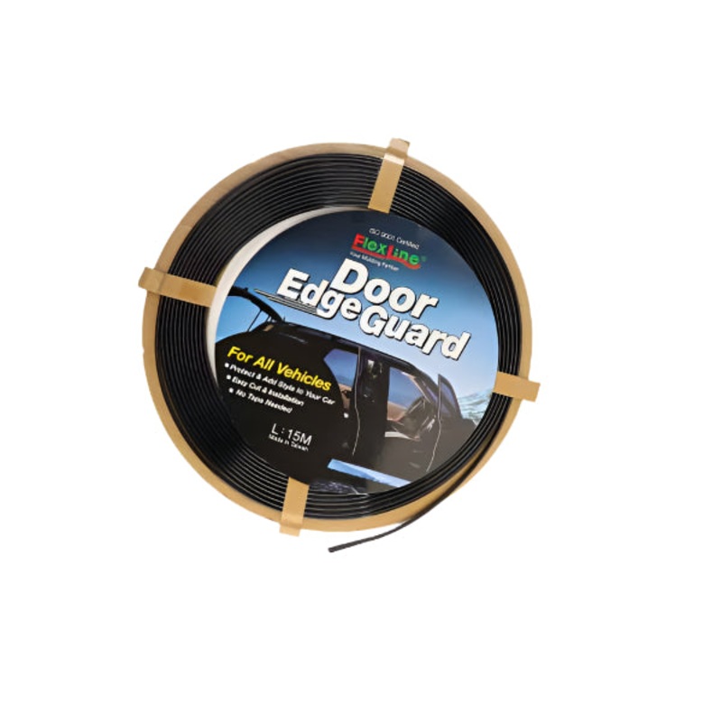 Flexline Vroom Door Edge Guard Black 15M Roll