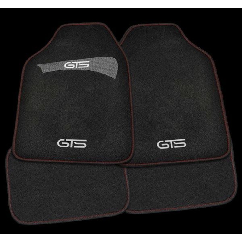 GTS Car Mats Carpet 15 Black/Red
