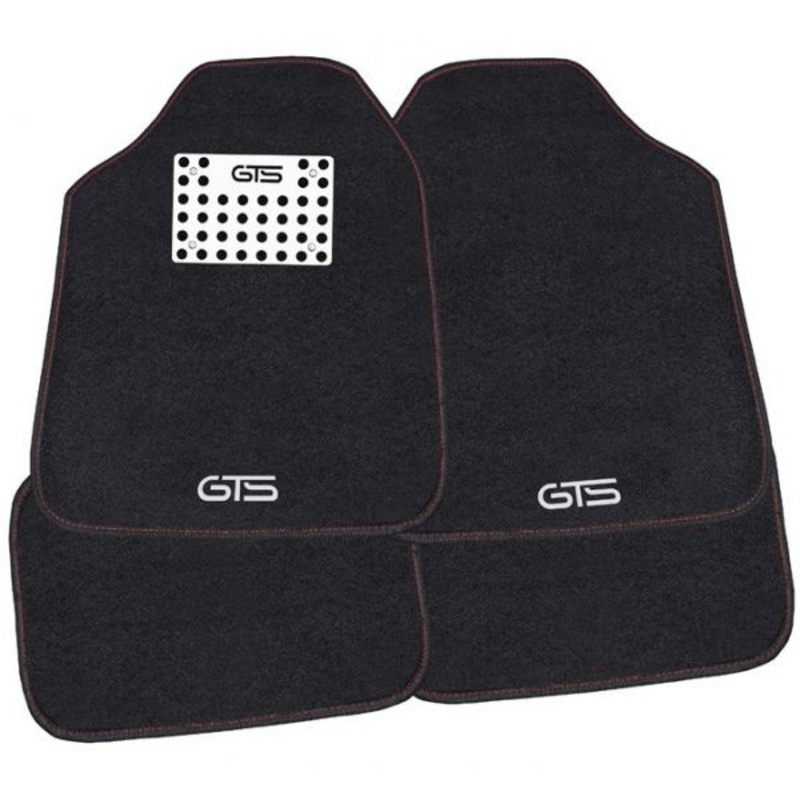 GTS Car Mats Carpet 16 Black/Red