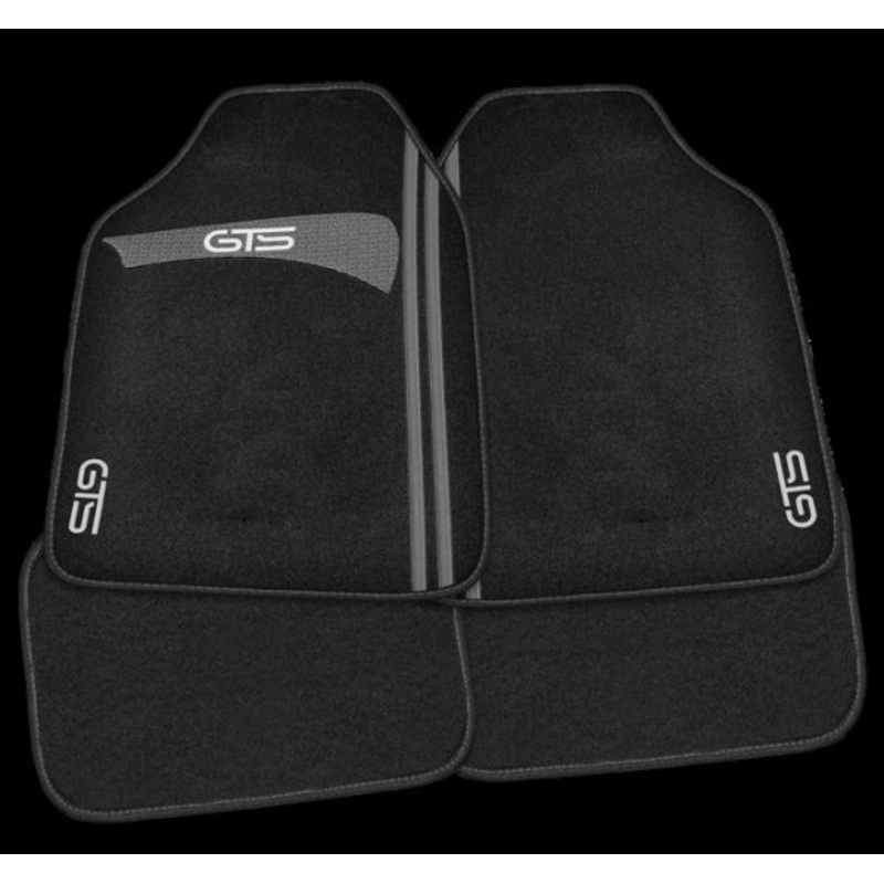 GTS Carpet Car Mat 009 Black/Grey