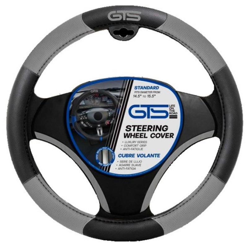 GTS Steering Wheel Cover 002 Black/Grey