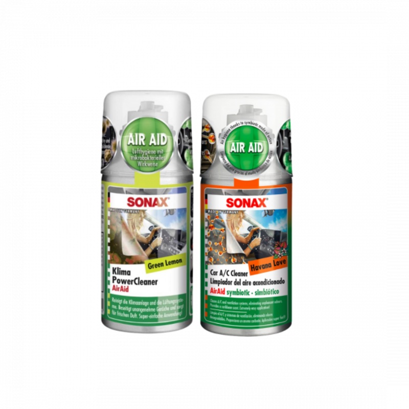 Sonax Car A/C Cleaner Antibacterial 100ml Havana Love/Green Lemon