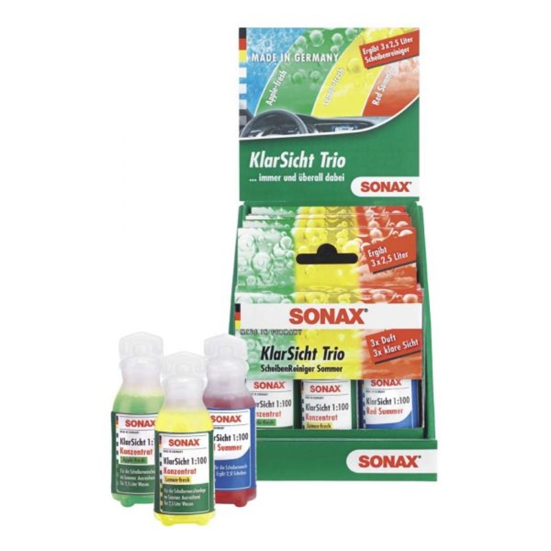 Sonax Clear View Concentrate Trio 3/Pcs Set 3X25ml – Imported From Germany