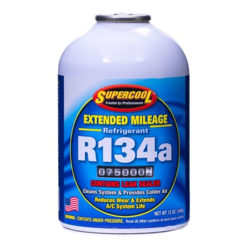 Supercool Refrigerant Gas R134a EM With Leak Stop 12 Oz USA