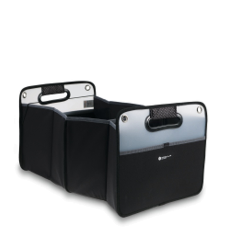 Fabbri Foldable Organizer In Black Fabric.