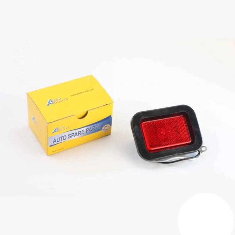 Auto Piclite Led Rectangular Side Marker W/Reflex Red Kit 13.5V