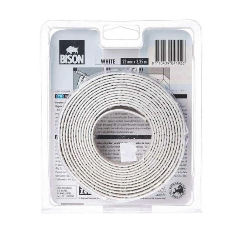 Bison Sealant Strip Sanitary White 13mm X 3.35M