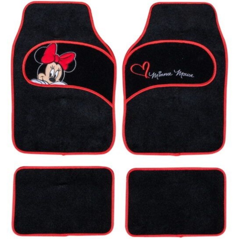 Colzani S.P.A Universal Minnie Carpet Car Mats 4Pcs