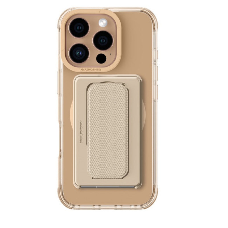 Amazingthing Omni Magsafe Drop Proof Case With Stand For Iphone 16 Pro 6.3 – Rose Gold