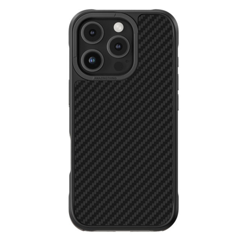 Amazingthing Titan Max Magsafe Drop Proof Case For Iphone 16 Pro Max 6.9 High Tech Fiber 1500D – Black