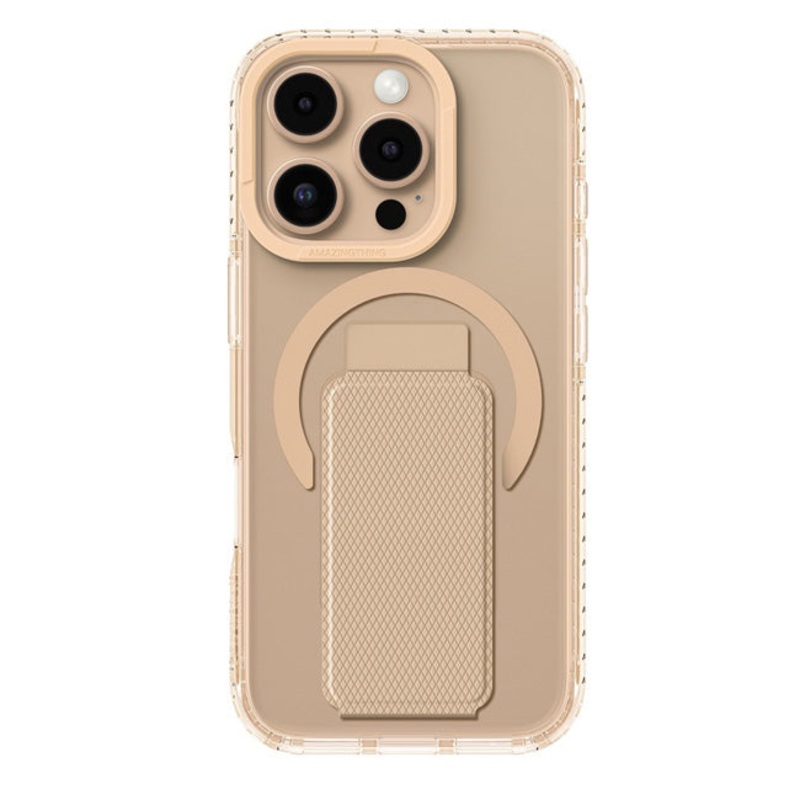 Amazingthing Titan Pro + Holder Magsafe Drop Proof Case For Iphone 16 Pro Max 6.9 – Rose Gold
