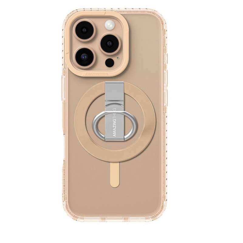 Amazingthing Titan Pro Mag Grip Drop Proof Case For Iphone 16 Pro Max 6.9 – Rose Gold