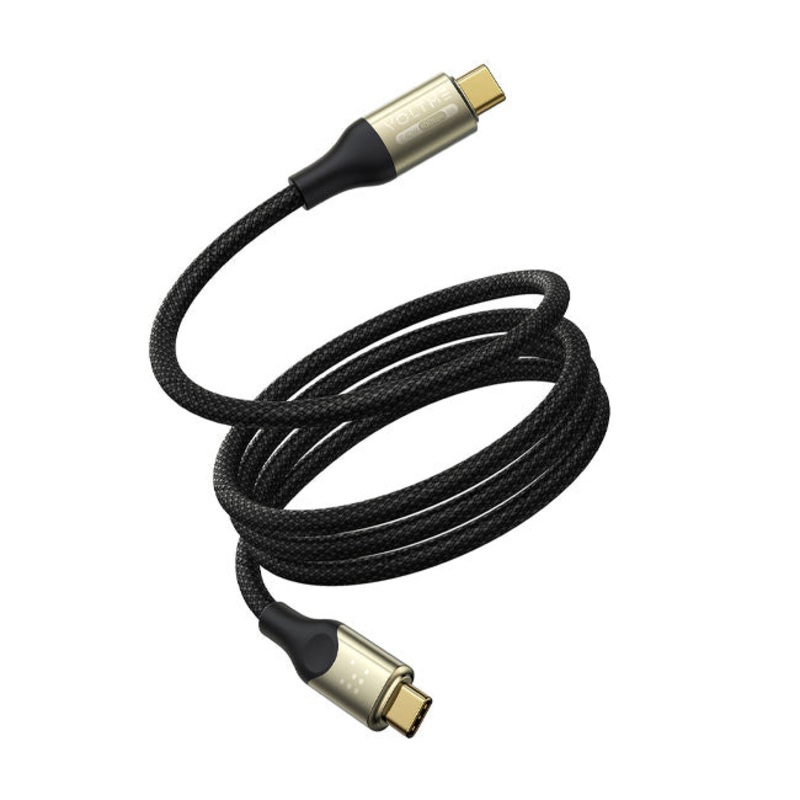 Voltme Powerlink Utron Series Cable 240W + 80Gbps High Speed Data Transfer + 8K/60Hz CTC 2.0M USB4.0 Black