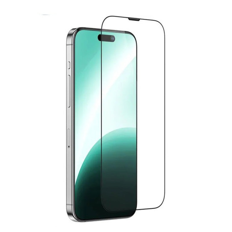 Amazingthing Iphone 15 Pro Max 6.7 3D Side Fully Covered Dust Filter Titan Matte Glass