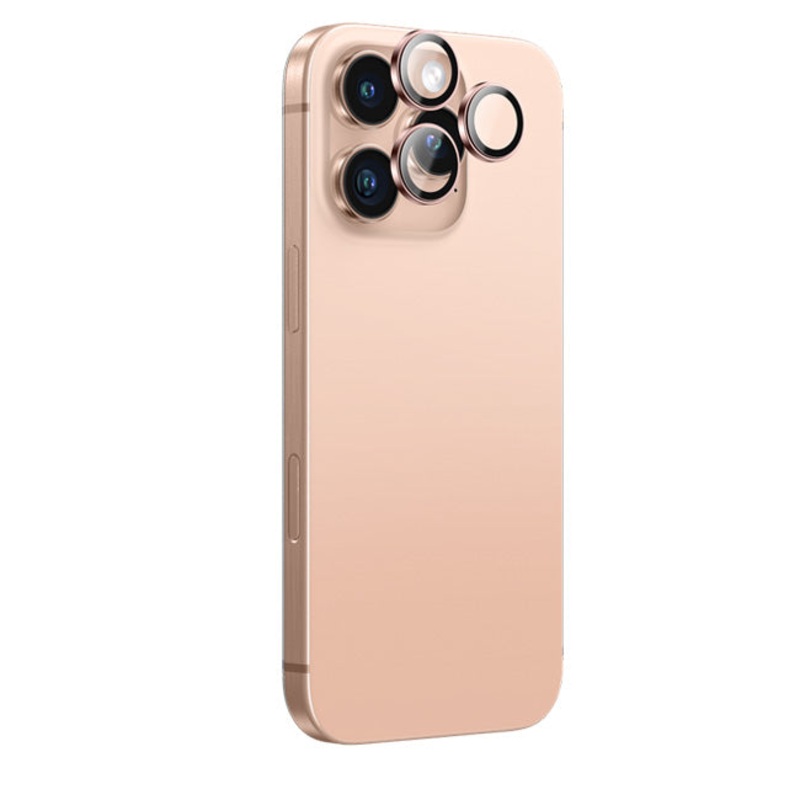Amazingthing Iphone 16 Pro 6.3 / 16 Pro Max 6.9 AR 3 Lens Glass – Rose Gold