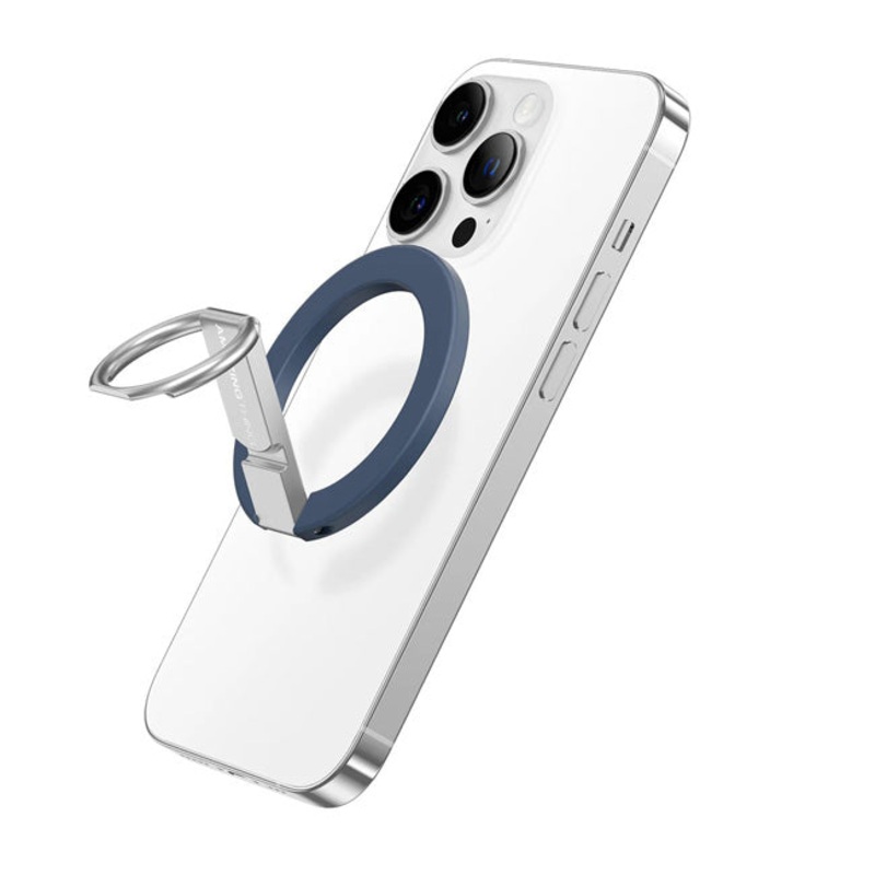 Amazingthing Magnetic Phone Ring With Stand Navy Blue