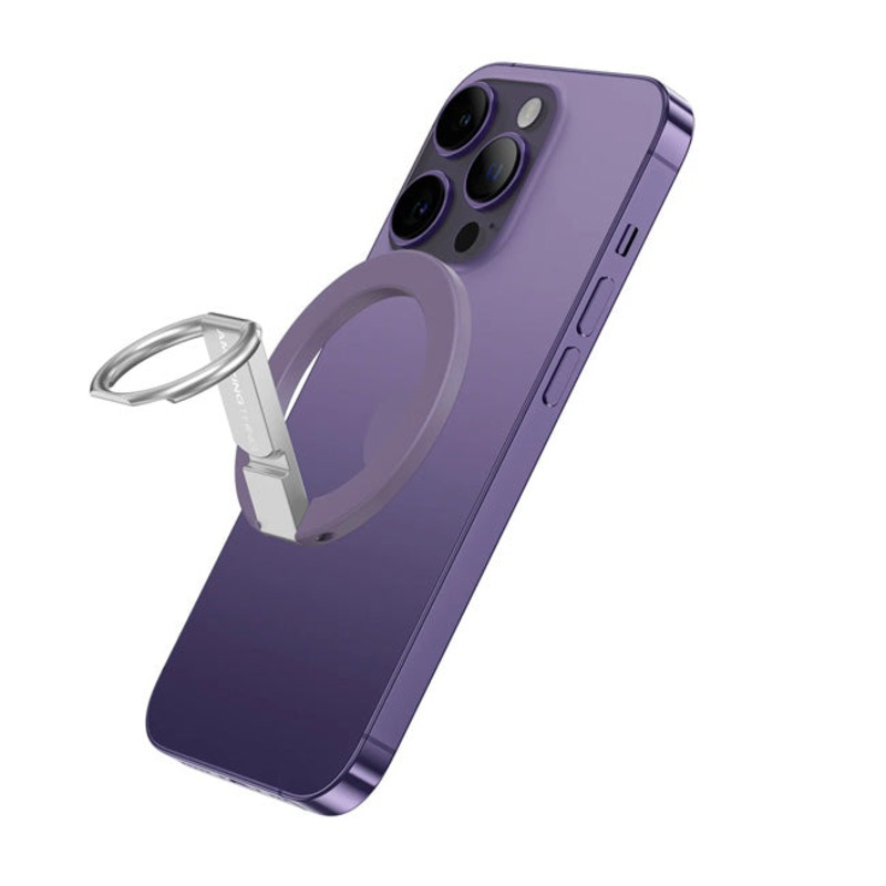 Amazingthing Magnetic Phone Ring With Stand Purple