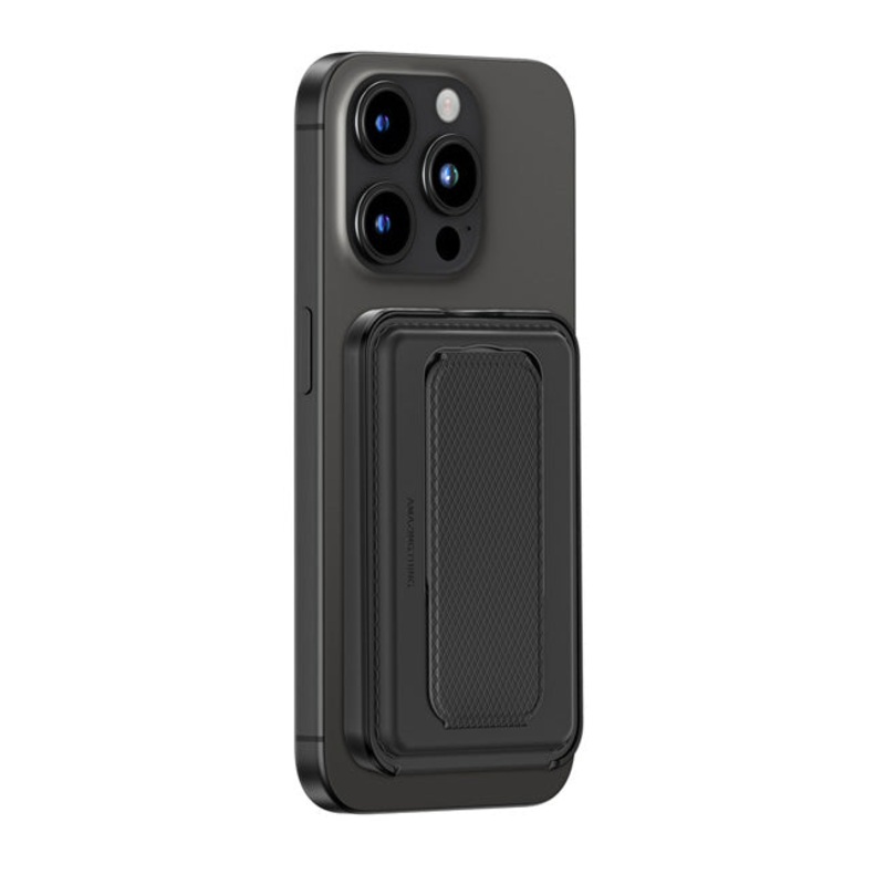 Amazingthing Omni Link Travel Mag Fold Pro Magnetic Wallet Black