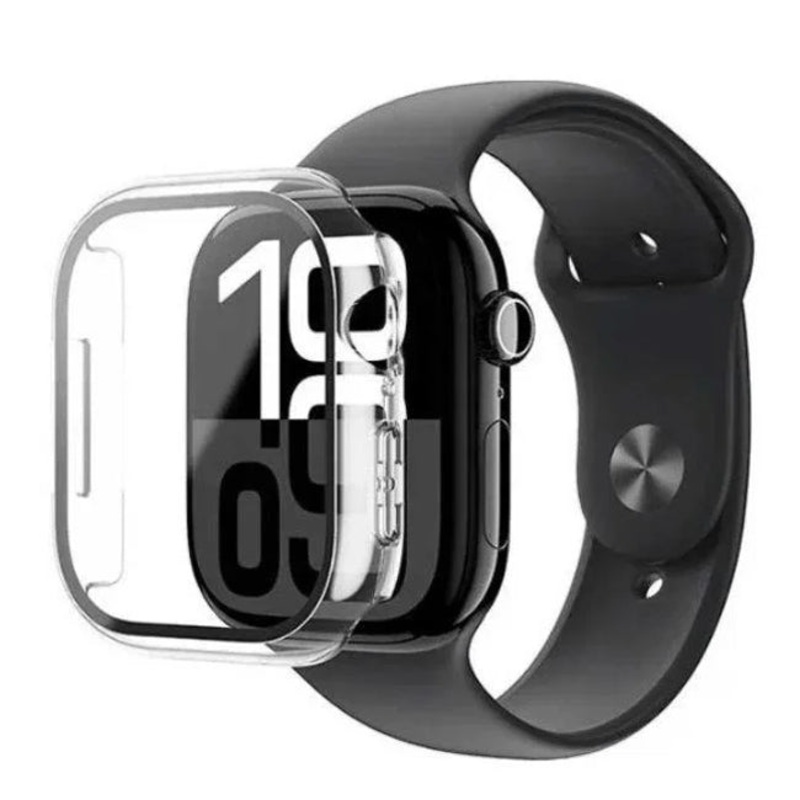 Amazingthing Radix Glass With Case For Apple Watch 46MM Clear