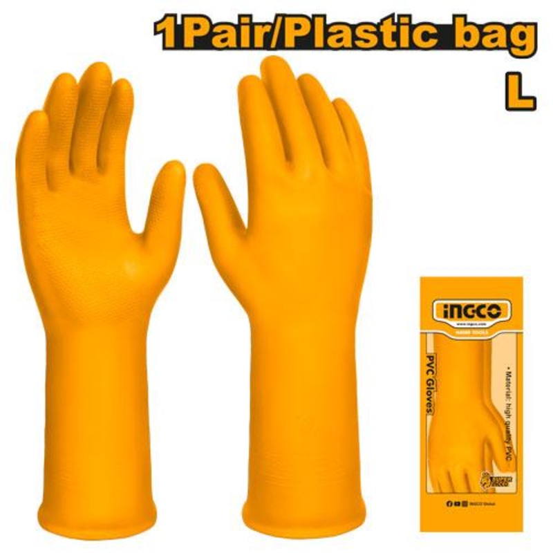 Ingco HGVP01 PVC Gloves