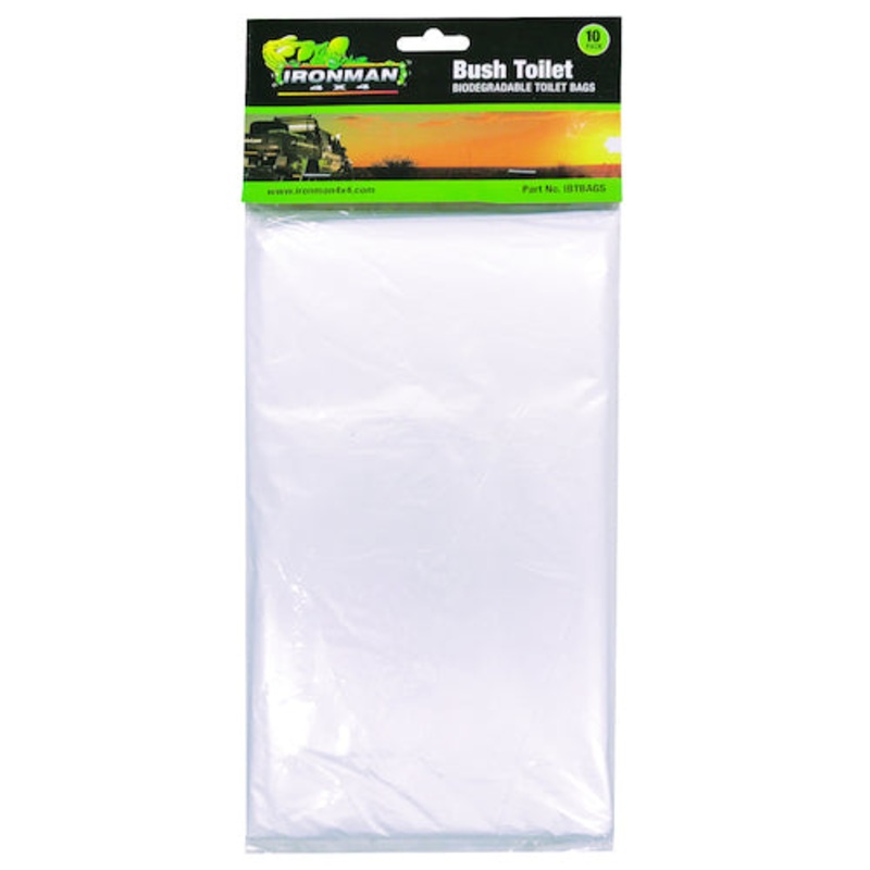 Ironman 4×4 – Bush Toilet Replacement Biodegradable Bags (10 per Pack)